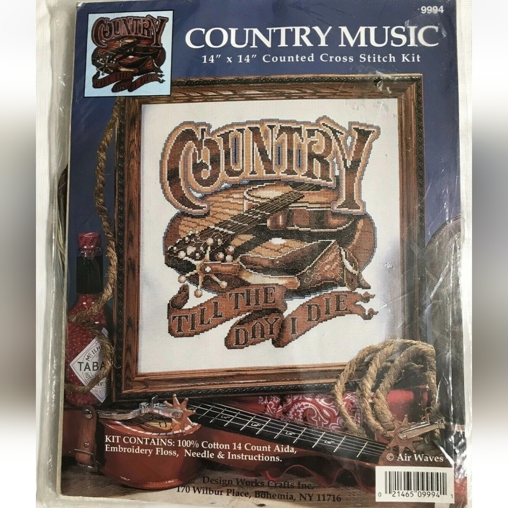 Design Works COUNTRY MUSIC Counted Cross Stitch Kit #9994